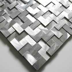 sample of tiling and mosaic in aluminum metal alu-konik