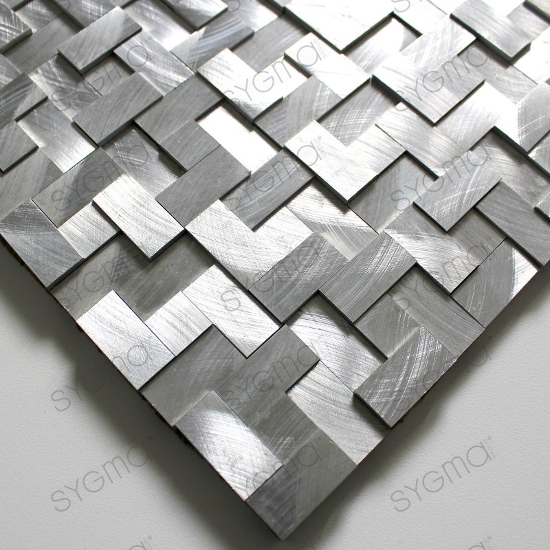 Noord Amerika Beleefd room monster van tegels en mozaïek in aluminium metaal alu-konik