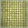 Mosaikfliese Glasblatt Goldfarbe für Wand Modell HEDRA OR