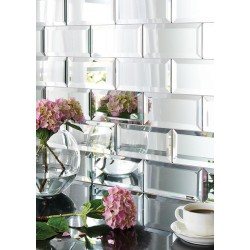 SCOTT mirror mosaic backsplash in a premium modern kitchen