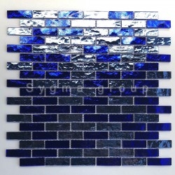 Malla mosaico para pared de baño y cocina modelo LUMINOSA BLEU