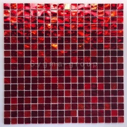 glass mosaic for wall and bathroom Gloss rouge