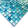 azulejos de vidrio azul y mosaico para el baño y la cocina Arezo Turquoise