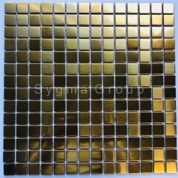 azulejos de aço inoxidável para uma cozinha ou casa de banho CARTO GOLD