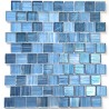 Mosaique pas cher en verre pour mur et sol Drio Bleu