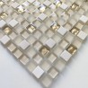 Transforme seus interiores com o mosaico Luxury dourado em vidro e pedra