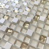 Transforme seus interiores com o mosaico Luxury dourado em vidro e pedra