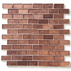 72 / 5000 Résultats de traduction Copper colored glass tile for backsplash kitchen or bathroom wall Nikos