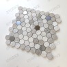 Marble and metal mosaic tiles bathroom and kitchen Bellona Beige