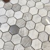 Mosaicos de mármol y metal para baños y cocinas Bellona Beige