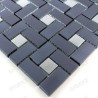 Azulejos de mosaico negro y gris para pared de cocina o baño JUHLI