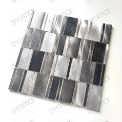 Malla mosaico azulejos del baño cocina aluminio metal Celeste