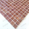 Braune Glas-Mosaikfliesen Plaza Auburn Eleganz für Bad und Küche