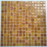 Malla mosaico de vidrio para baño y ducha modelo PLAZA OCRE