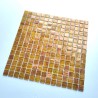 Malla mosaico de vidrio para baño y ducha modelo PLAZA OCRE