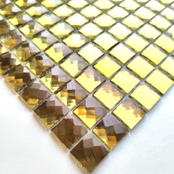 Carreaux mosaïque de verre 3D effet diamant ADAMA OR