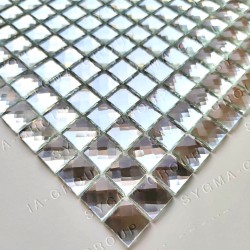 Mozaïek glas tegel diamant effect model ADAMA ARGENT