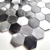 Telha de alumínio hexagonal para parede de cozinha modelo ABBIE GRIS