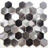 Telha de alumínio hexagonal para parede de cozinha modelo ABBIE GRIS