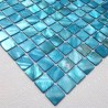 Malla mosaicos azul azulejos de real nácar modelo NACARAT BLEU