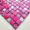 Azulejos mosaicos para paredes de baño y cocina modelo Alliage Fuchsia