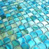 Mosaicos em madrepérola para banheiro e chuveiro Silene Bleu