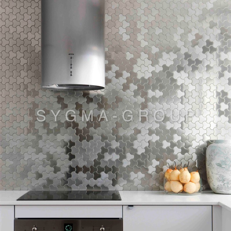 Steel tile and mosaic for kitchen and bathroom Ayoun