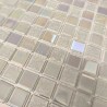 white glass tile mosaic for bathroom or kitchen Habay Blanc