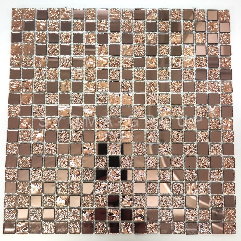 Mosaikspiegelfliesen für Bad und Küche Dalma Rose