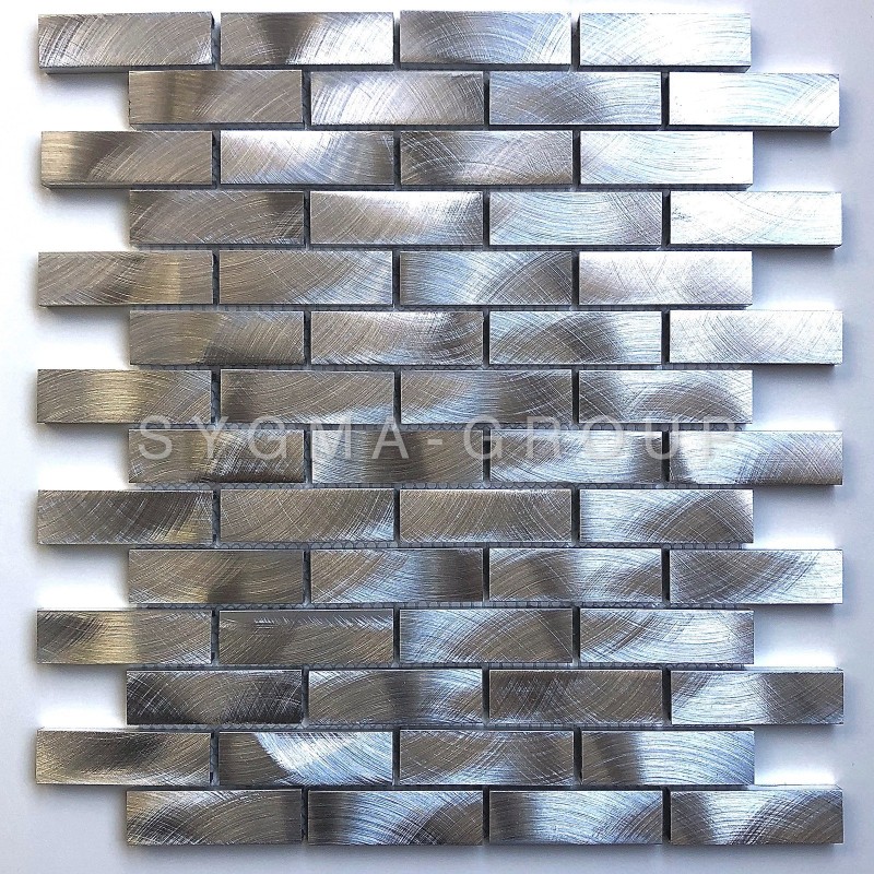 Carrelage mosaique murale aluminium modele ATOM