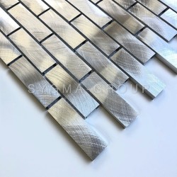 Carrelage mosaique murale aluminium modele ATOM