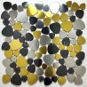 Kiana model pebble steel mosaic shower floor and wall tiles for bathroom and kitchen