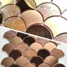 Copper steel mosaic wall kitchen tile sample HOOPA