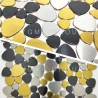 Sample of steel pebble tiles for shower and bathroom KIANA model