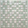 White mosaic wall tiles bathroom and kitchen Alliage Blanc