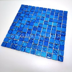 Blue kitchen and bathroom tiles, Alliage Bleu model