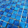 Blue kitchen and bathroom tiles, Alliage Bleu model