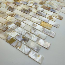 Mother-of-pearl mosaic for bathroom and kitchen floor and wall Bahya Naturel model