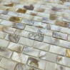 Mosaique en nacre pour sol et mur salle de bain et cuisine modele Bahya Naturel