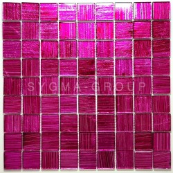 Wall mosaic, glass floor tile, Derry Rose model