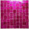 Mosaique murale, carrelage sol en verre modele Derry rose