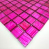 Wall mosaic, glass floor tile, Derry Rose model