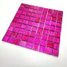 Mosaique murale, carrelage sol en verre modele Derry rose