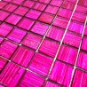 Mosaique murale, carrelage sol en verre modele Derry rose