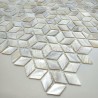 Shell mosaic real white bathroom and kitchen tiles Calypso Blanc