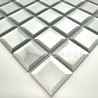 Mirror mosaic wall tiles for kitchen and bathroom, Meghan model