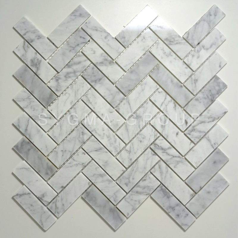 Azulejos de mármol blanco para paredes de cocina o suelos de baño LEXI