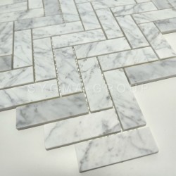 White marble tiles for kitchen walls or bathroom floors LEXI