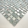 Mirror effect glass mosaic for kitchen and bathroom walls, Dalma model