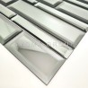 Mirror effect glass tiles for kitchen wall, Tilburg model